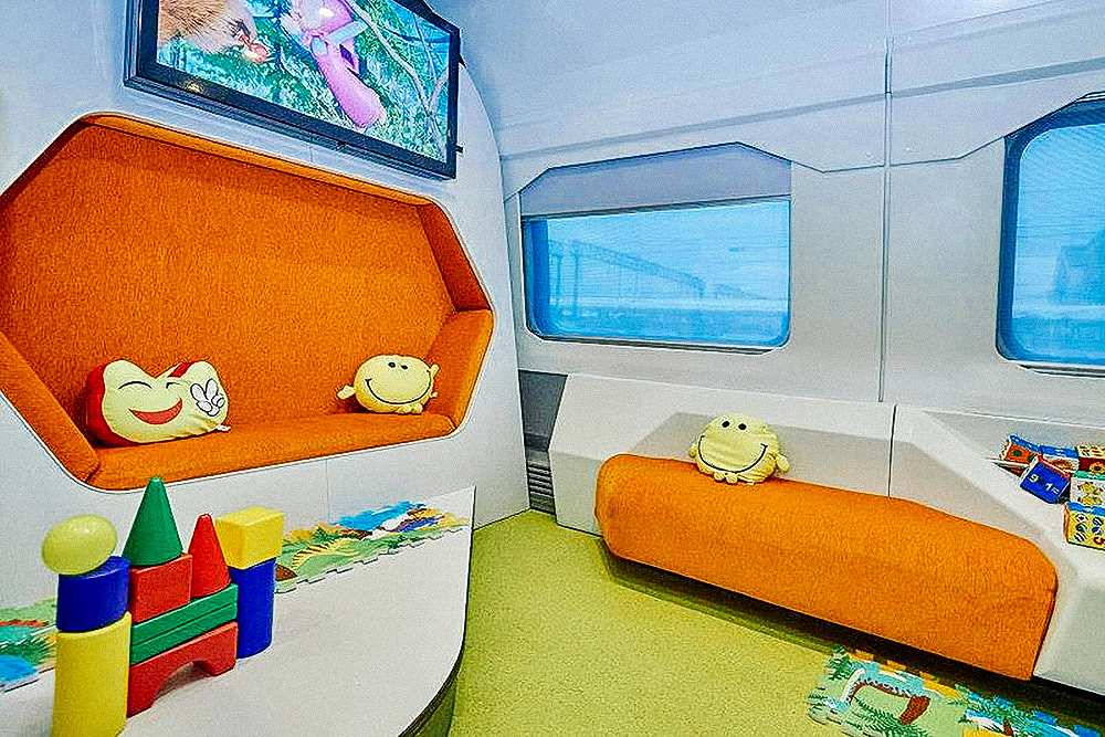 Так выглядит детская комната в поезде № 738/737, № 740/739 Москва — Воронеж