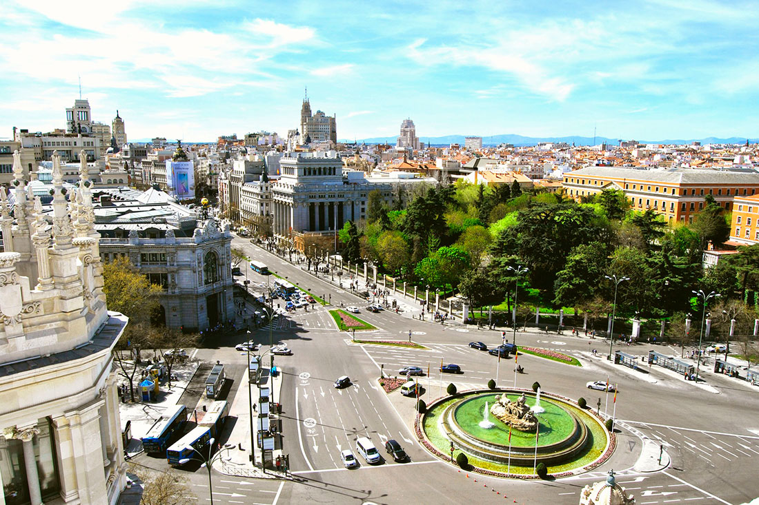 Вид из смотровой площадки Mirador de Madrid