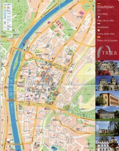 Туристическая карта достопримечательностей Трира