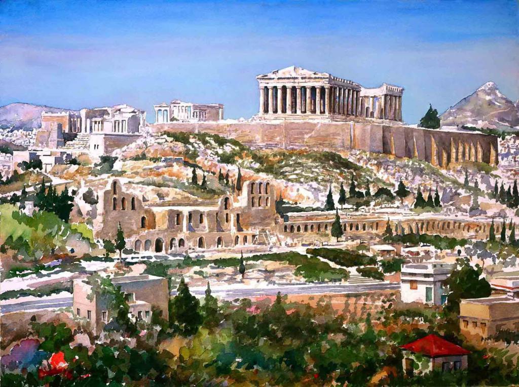 Акрополть в Афинах