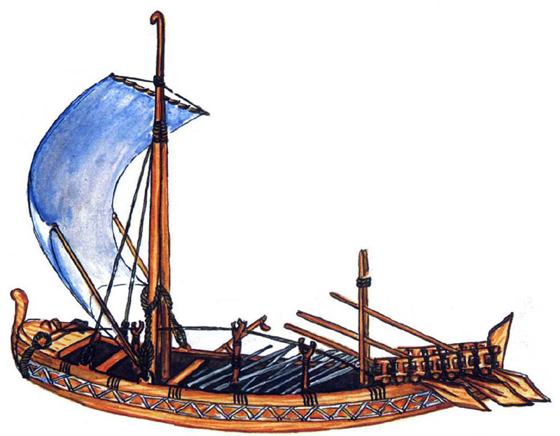 Египетское военное судно эпохи Древнего царства